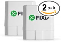 FIXD Bluetooth OBD2 Scanner for Car - Car Code Readers & Scan Tools for iPhone & Android - Wireless OBD2 Auto Diagnostic Tool to Check Engine & Fix All Cars & Vehicles ‘96 or Newer (2 Pack)