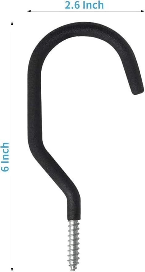 Heavy Duty Bike Hook, 4 Pack Regular Size Bicycle Hangers, Ceiling or Vertical Wall Storage Hooks