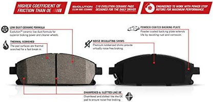 Power Stop 16-674 Z16 Evolution Rear Ceramic Brake Pads For Ford Crown Victoria 1996-2002, Lincoln Town Car 1996-2002, Mercury Grand Marquis 1996-2002 [Model Specific]