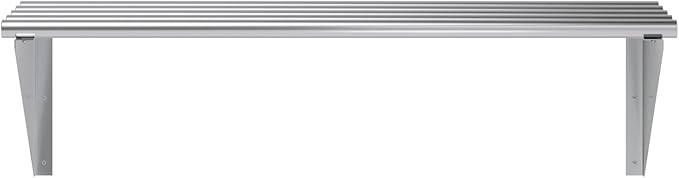 AmGood 14 in. x 36 in. NSF Stainless Steel Tubular Wall Shelf | Heavy-Duty Metal Shelving for Appliances & Equipment | Ideal for Kitchen, Restaurant, Garage, Laundry, Utility Room