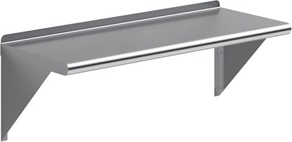 AmGood 36" Long X 14" Deep Stainless Steel Wall Shelf | NSF Certified | Appliance & Equipment Metal Shelving | Kitchen, Restaurant, Garage, Laundry, Utility Room