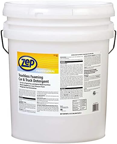 Zep Professional Touchless Vehicle Detergent, 5 Gallon (1-Pack) 1041568, R08235 - Great for Auto and Truck Maintenance