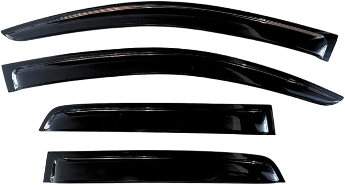 KPY Window Visor Compatible with Toyota Camry 2018-2024, 4PC Rain Guard Side Window Vent Deflectors Tape-On Mugen Style, 2018 2019 2020 2021 2022 2023 2024