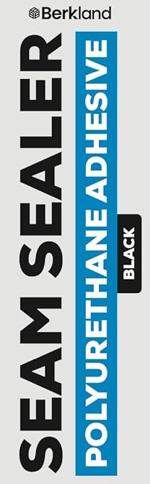 [2-Pack] Black Polyurethane Seam Sealer Automotive Compound Kit - Durable & Flexible Auto Body Filler - Seam & Joint Compound for Bare, Primed or Painted Surfaces - Automotive Seam Sealer [Black]