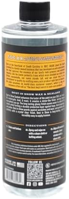 Socar Best-in-Show Car Wax and Sealant, UV Protectant. Professionnal Grade for Cars, SUV, Trucks, RV, Motorcycles, Boats. Protective Layer for Scratches & Wear, Bugs, Birds, & Pollen, 16 oz