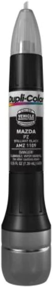 Dupli-Color AMZ1109 Scratch Fix All-In-1 Exact-Match Automotive Touch-Up Paint – Mazda Brilliant Black – 0.25 oz. Paint Pen