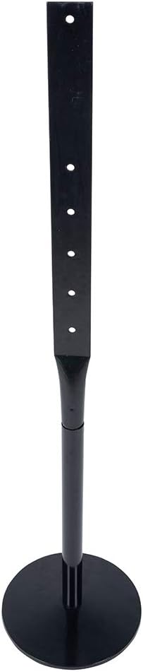 Heavy Duty Cast Iron Sign Post and Base Kit - 12" DIA Stand with 48" Post and Bolts & Nuts for Hanging Signs, Portable Sign Holder for Parking and Recreational Use
