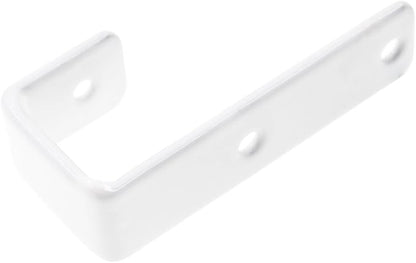 Bunk Bed Ladder Hooks Brackets, Iron Bed Ladder Hook,PVC Coated Angled Ladder Hooks,Heavy Duty Replacement Hardware Utility Hooks,Loft Garage Storage Hooks,J Brackets Hooks with Screws White