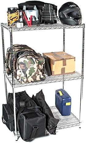Omega 18" Deep x 60" Wide x 80" High 3 Tier Chrome Starter Shelving Unit