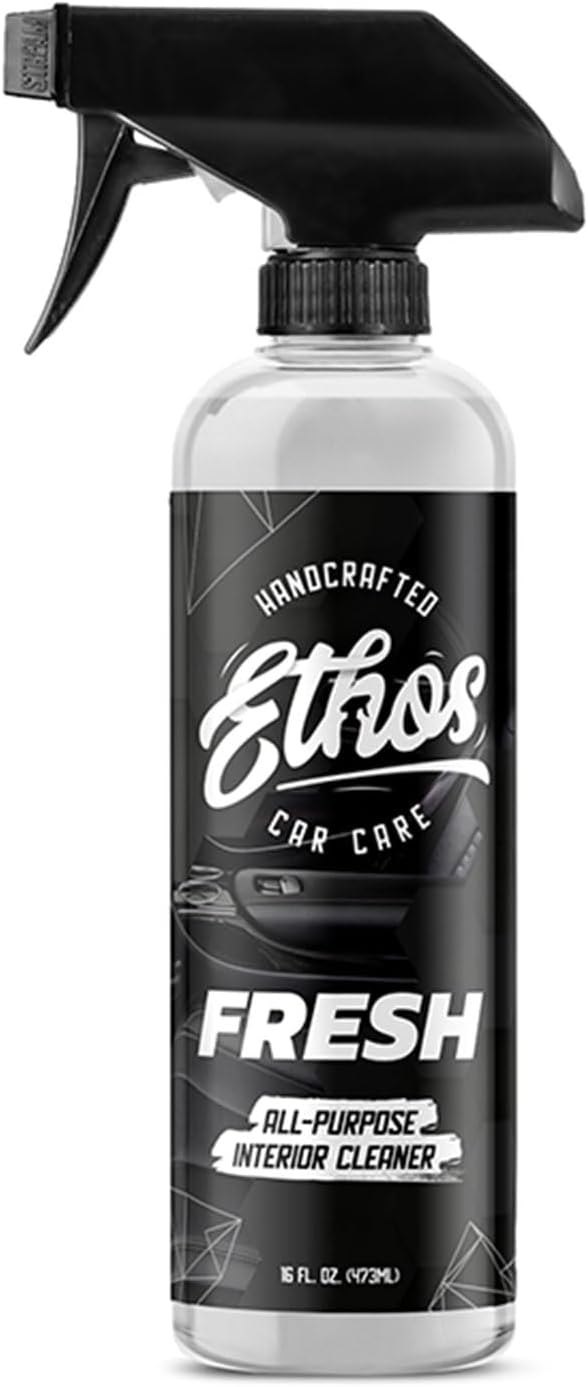 Ethos FRESH - All Purpose Interior Cleaner Car Detailing Kit, Detailing Spray - Car Interior Detailing - Interior Cleaner for Cars, Trucks, SUVs, Jeeps, Motorcycles, RVs & More