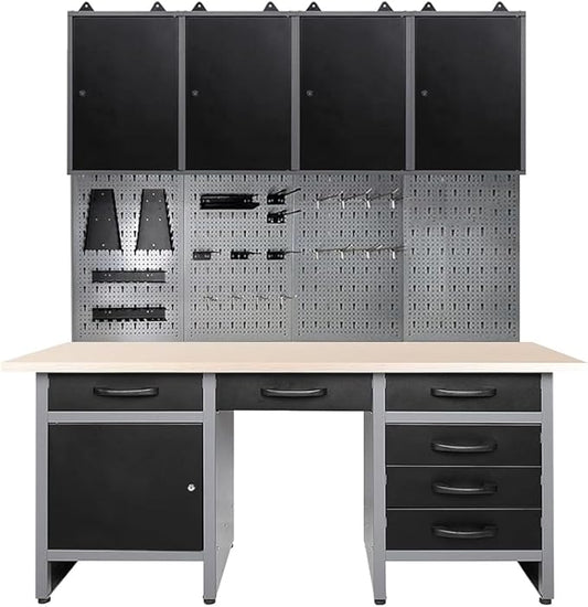 Steel Garage Workbench Organizer Set System for Factories Auto Repair Shops