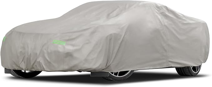 Migaven 6 Layers Car Cover Custom Fit for Corvette C4 C5 C6 C7 C8 1980–2023, Waterproof Full Exterior Cover Rain Sun Protection with Door Zipper (Not Include Mirror Pocket)