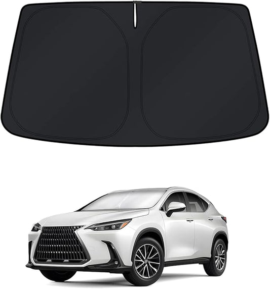 KUST Windshield Sun Shade for 2022-2025 2026 Lexus NX NX250 NX350 NX350h NX450h+ Sunshade Window Sun Visor Protector Foldable Blocks UV Rays Keep Your Car Cooler