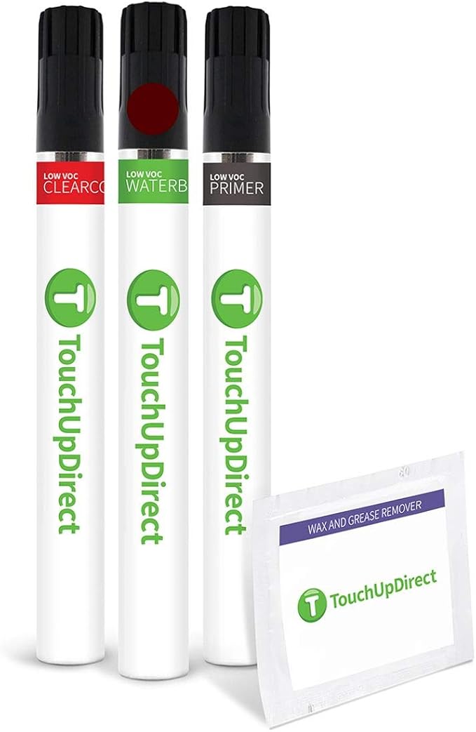TouchUpDirect 3T0 Moulin Rouge/Ooh La La Rouge Metallic Compatible with Toyota Exact Match Touch Up Paint Brush - Preferred Kit