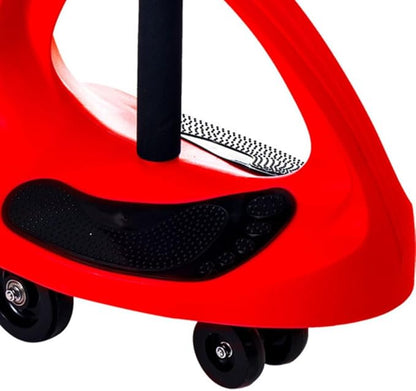 Wiggle Car - Ride on Toy for Ages 3 and Up - Toddler Ride on Toys with no Batteries, Gears, or Pedals Just Twist, Wiggle, and Go by Lil’ Rider (Red)