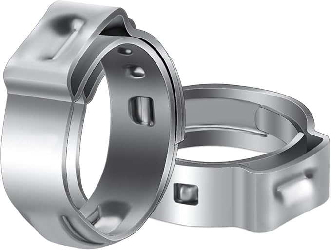 LOKMAN 50 Pack 1 Inch PEX Cinch Clamps, Stainless Steel Cinch Crimp Rings Pinch Clamps for PEX Tubing Pipe Fitting Connections (1 Inch)