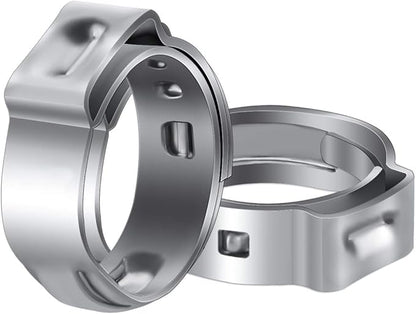 LOKMAN 50 Pack 1 Inch PEX Cinch Clamps, Stainless Steel Cinch Crimp Rings Pinch Clamps for PEX Tubing Pipe Fitting Connections (1 Inch)