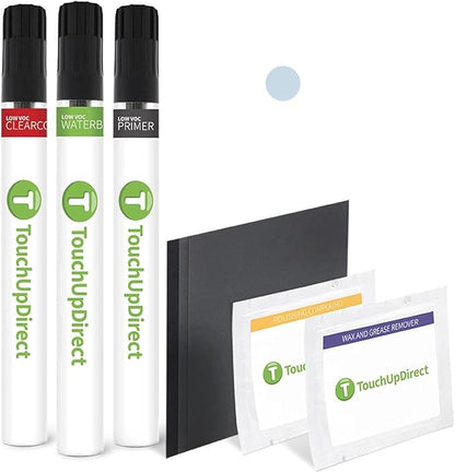 TouchUpDirect 781 Sea Glass Pearl Compatible with Toyota Exact Match Touch Up Paint Brush - Platinum Kit