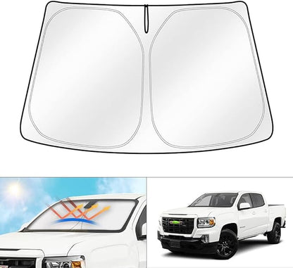 Cartist Custom Fit for Windshield Sunshade 2015-2022 GMC Canyon Sun Shade Foldable Car Window Sun Visor Block UV Rays