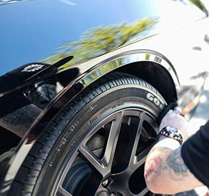 P&S Professional Detail Products Shine All Performance Dressing – High Gloss Tire & Trim Dressing – Water-Based, Interior/Exterior Use on Rubber, Vinyl & Leather – Pro Detail Finish 1 Gallon