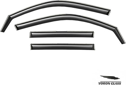 Voron Glass in-Channel Extra Durable Rain Guards for Lexus GX 2010-2023, Window Deflectors, Vent Window Visors, 4 Pieces - 200828