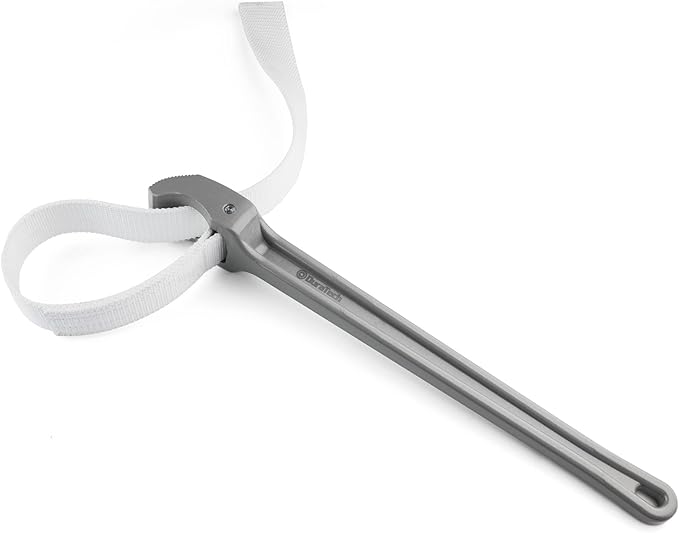 DURATECH Strap Wrench 18" Handle, Adjustable Nylon Strap Pipe Wrenches, Oil Filter Strap Opener Wrench