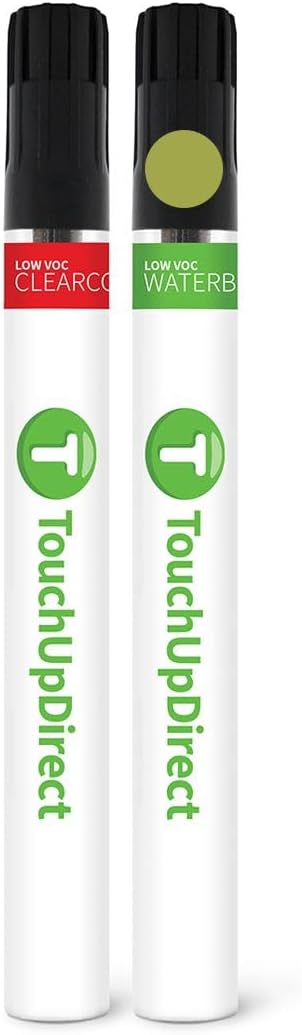 TouchUpDirect 588 Electric Lime/New Lime Green Metallic Compatible with Toyota Exact Match Touch Up Paint Brush - Essential Kit