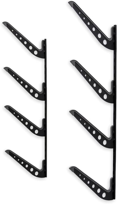 StoreYourBoard Beach Chair and Umbrella Wall Storage Rack, Metal Adjustable 4 Level Beach Gear Hanger, Garage and Home Organizer, Heavy Duty Beach Chair Rack Holds up to 100 lbs