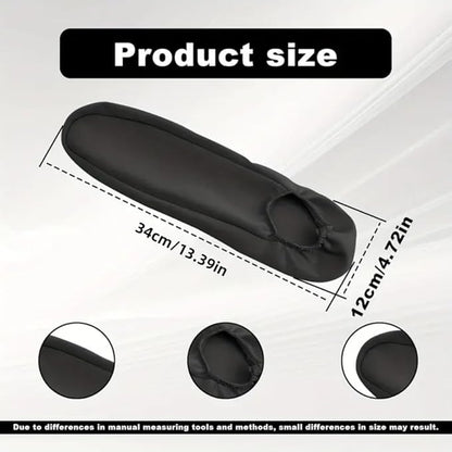 Automotive Black Cloth Fabric Armrest Covers for Cars Trucks SUVs and Vans Universal Fit 4 PCS(Black)