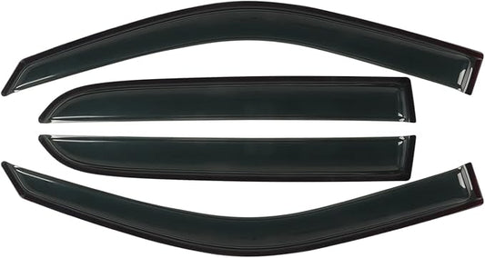 Window Visors Rain Guards Fit for 2009-2018 Dodge Ram 1500, 19-23 1500 Classic Crew Cab Only, 10-24 Ram 2500/3500 Crew Cab & Mega Cab