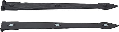 Household Essentials Hinge IT Premium Carriage House Handle & Hinge, Black Garage Door Magnet, 4 Hingle 2 Handles (Pack of 1)