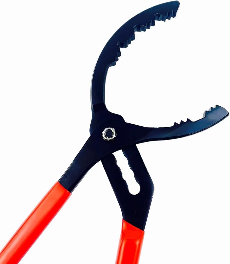 Oil Filter Wrench, 50mm to 130mm Large Adjustable Oil Filter Plier, 14" Big Oil Filter Removal Tool for Engine Filters, Conduit, Fittings