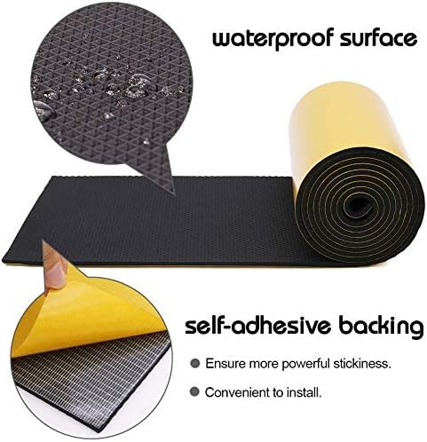 Car Door Protector Bump Body Guard,1/4" Sectional Foam Sticking Garage Wall Parking Protector Collision Avoidance Waterproof Foam Protector Wall Corner Protecting Your Car Doors (2 Pack)