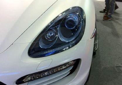 12 by 48 Inches Self Adhesive Headlight, Tail Lights, Fog Lights Tint Vinyl Film with Knife and Hand Tool (Light Blue)