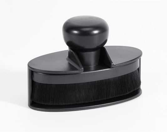 UNIMEIX Tire Shine Applicator Brush Large Vegan Oval Tire Shine Brush with Storage Stand for Vehicles Tire Shine Polish Wax and Car Wash
