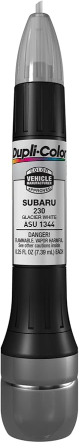 Dupli-Color ASU1344 Scratch Fix All-In-1 Exact-Match Automotive Touch-Up Paint – Subaru Glacier White – 0.25 oz. Paint Pen