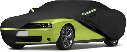 Waterproof Car Covers for 2008-2025 Dodge Challenger(Black) Custom Heavy Duty Waterproof All Weather Protection Outdoor