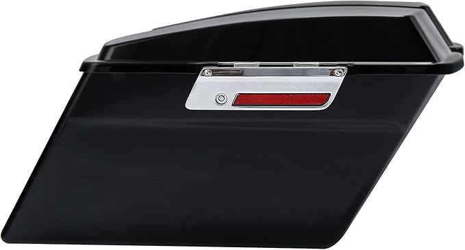 XFMT Matte Black Hard Saddlebags Saddle Bags Trunk W/Chrome Conversion Brackets For Harley Softail Heritage Classic Deluxe 1984-2017