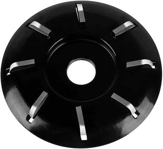 Wood Turbo Carving Disc (Curve) 103mm in 8 Teeth, for 4-1/2 Inch or 5 Inch American Standard Angle Grinder by KOWOOD