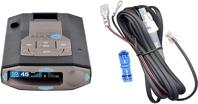 Escort MAX 360c Radar Detector with DirectWire Kit - 360 Degree Protection, AutoLearn, Escort Live App, Easy Installation