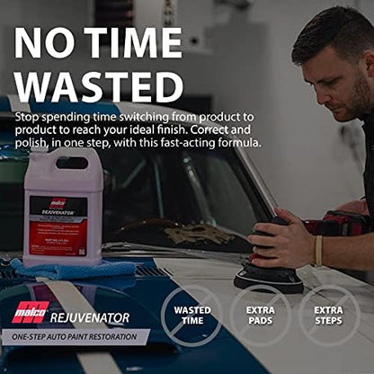 Malco Paint Rejuvenator - One Step Automotive Paint Restoration/Clear Coat Scratch and Swirl Remover/Re-Shine Old, Aged Paint to Look New / 1 Gallon (111701)