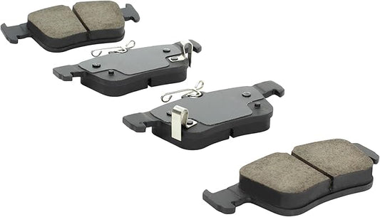 Premium Ceramic Rear Brake Pads (1001-1878C) Compatible with Acura Integra 2024-2025, Acura RDX 2019-2022, Honda City 2016-2016, Honda Civic 2016-2025