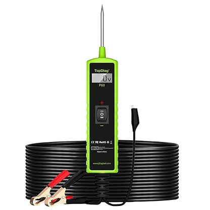 12 Volt Test Light Automotive, Power Circuit Probe Kit, 6V - 24V Car Fuse Tester, Voltage Tester 0.3v-70v, AC DC Outlet Tester, Automotive Short Circuit Finder, P60
