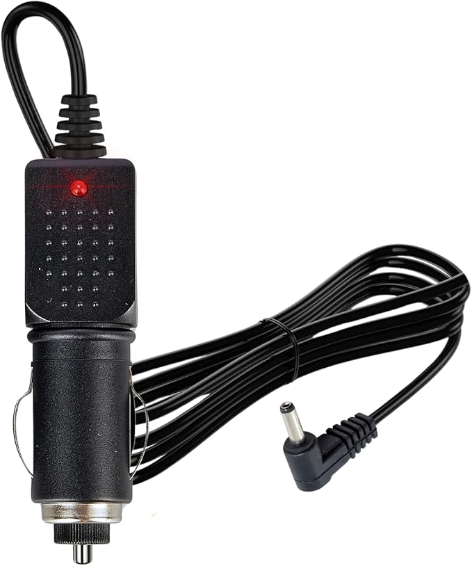EWAY 12V Power Cord for Cobra Whistler Radar Detector 6.5ft, Replacement Car Charger Cigarette Cig Lighter Adapter DC3.5 Straight Power Charging Cable for 12-Volt Laser Speed Radar Detector ﻿