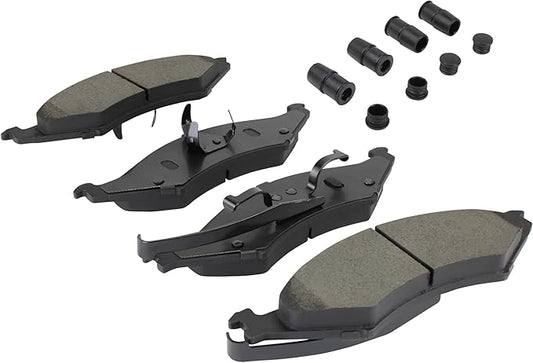 Premium Semi-Metallic Front Brake Pads (1001-0324M) Compatible with Ford Taurus 1986-1992, Lincoln Continental 1988-1992, Mercury Sable 1986-1992
