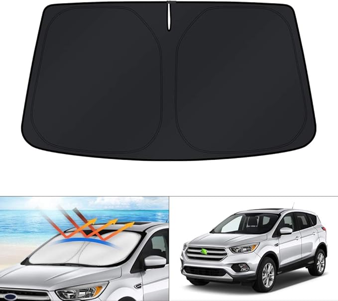 KUST Windshield Sun Shade for 2013 2014 2015 2016 2017 2018 2019 Ford Escape Sunshade Foldable Window Sun Visor Protector Blocks UV Rays Keep Your Car Cooler