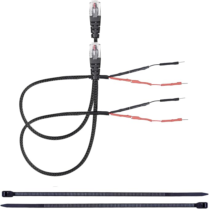 RJ11 Power Cord Compatible with Uniden Radar Mirror Wire Detectors,Model (3005201U) Fits R1 R3 R4 R7 R8 (2 Pack)
