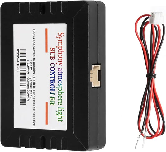 Dreamcolor Acrylic Interior Car LED Strip Light Sub-Control Module, which fit for Dreamcolor Main Controller Connects kit (not Including), Not fit dreamcolor 5 in 1(Single Controller)
