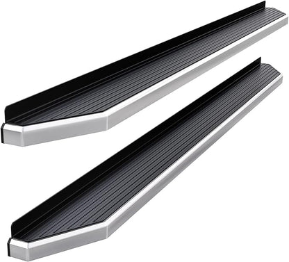 APS Polished Running Boards Style Compatible with Ford F250 F350 Super Duty 1999-2016 Regular Cab (Side Steps Side Bars) 6in Wide 304 Stainless Steel
