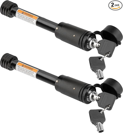 RETRUE Trailer Hitch Lock, 5/8" Locking Hitch Pin for 2 Inch and 2 1/2” Receiver Class III IV Hitch, Tow Hitch Lock with Keys and O-Rings, Trailer Accessories for Outdoor Enthusiasts, 2 Pack